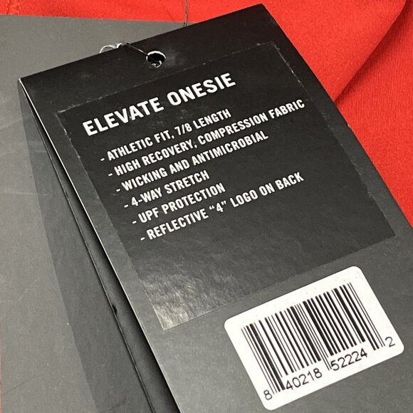 FourLaps Elevate Jumpsuit Womens L Crimson Red Athletic Fit Moisture Wicking Gym - Picture 10 of 16